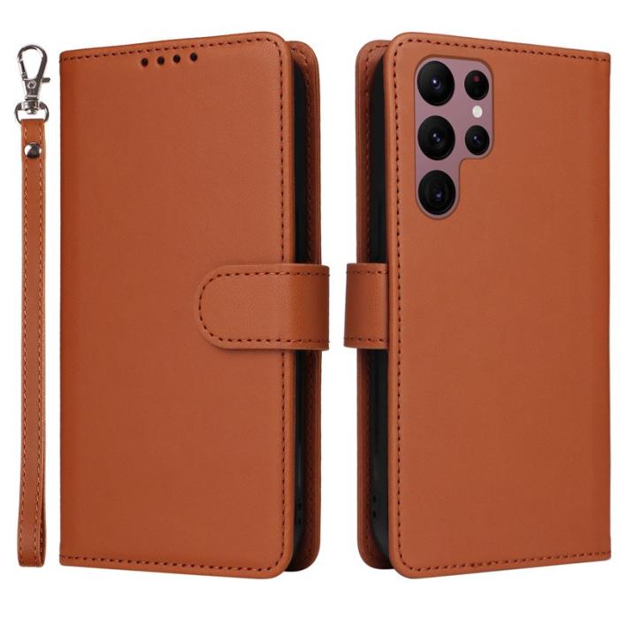 BETOPNICE - BETOPNICE Samsung Galaxy S22 Ultra 5G Fodral - Äkta läder - Brun