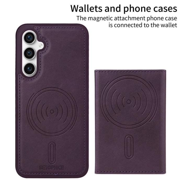 BETOPNICE - BETOPNICE Samsung Galaxy S23 FE Fodral - Äkta läder - Lila