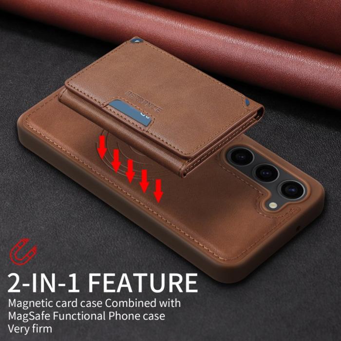 BETOPNICE - BETOPNICE Samsung Galaxy S23 Fodral - Äkta läder - Brun