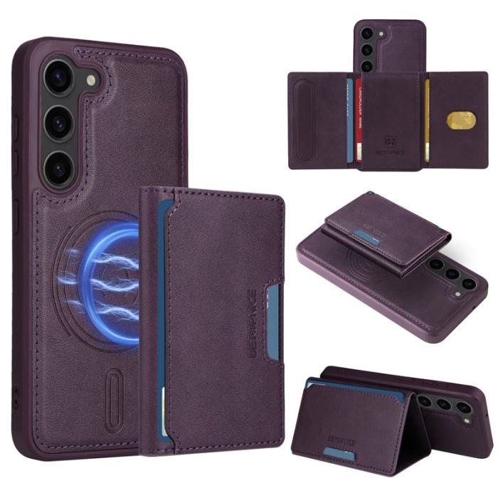 BETOPNICE - BETOPNICE Samsung Galaxy S23 Fodral Äkta läder - Lila