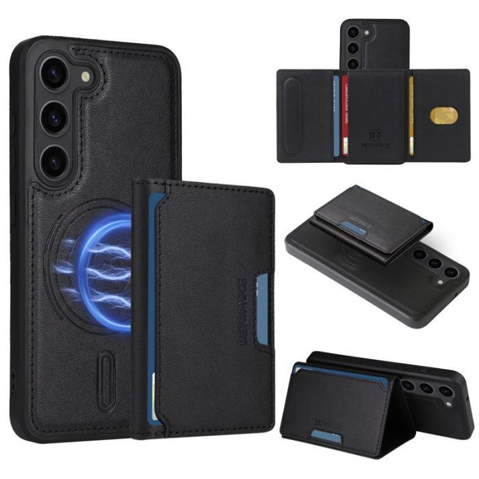 BETOPNICE - BETOPNICE Samsung Galaxy S23 Fodral Äkta läder - Svart