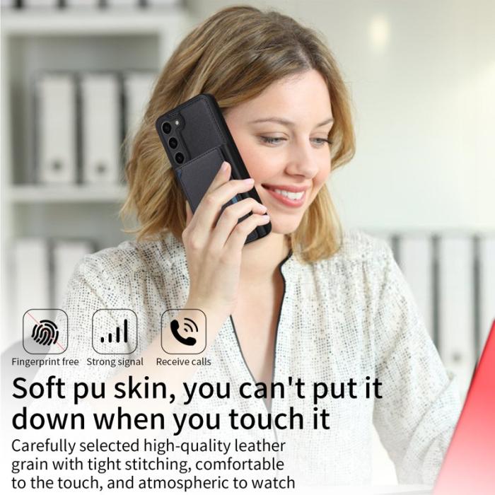 BETOPNICE - BETOPNICE Samsung Galaxy S23 Fodral Äkta läder - Svart