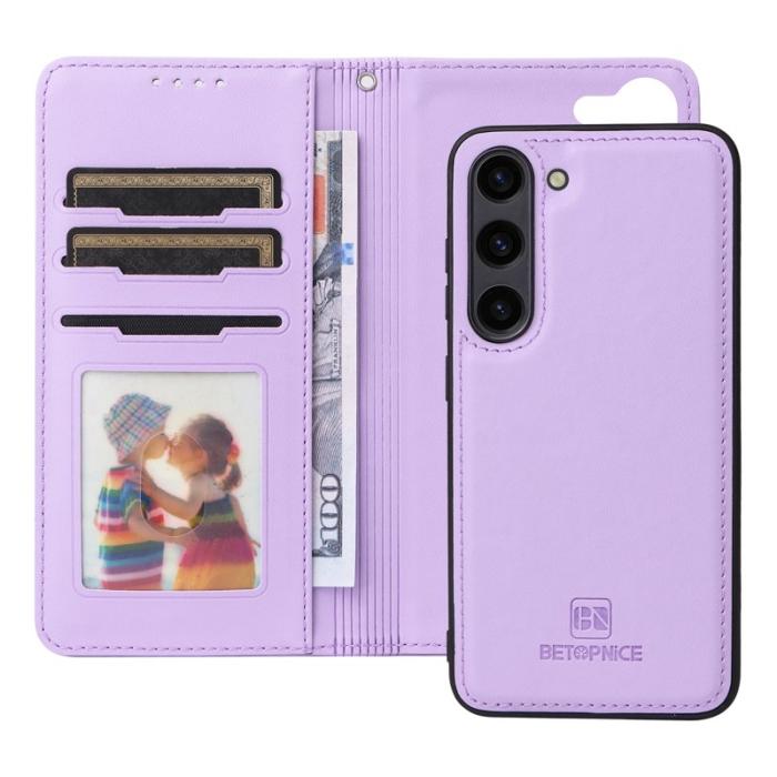 BETOPNICE - BETOPNICE Samsung Galaxy S23 Fodral - Detachable PU Leather - Lila