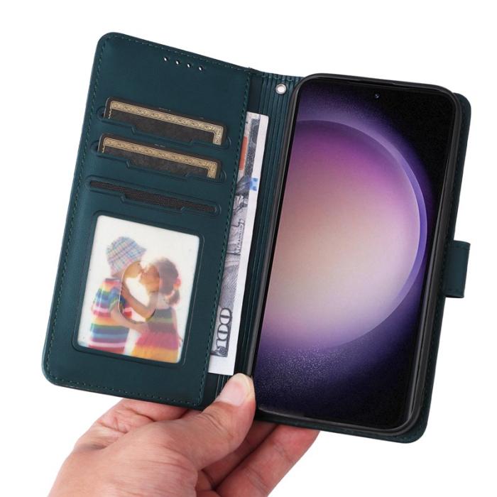 BETOPNICE - BETOPNICE Samsung Galaxy S23 Ultra Fodral Äkta läder - Blå