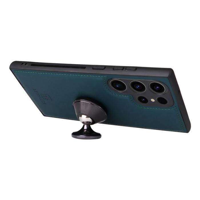 BETOPNICE - BETOPNICE Samsung Galaxy S23 Ultra Fodral Äkta läder - Blå