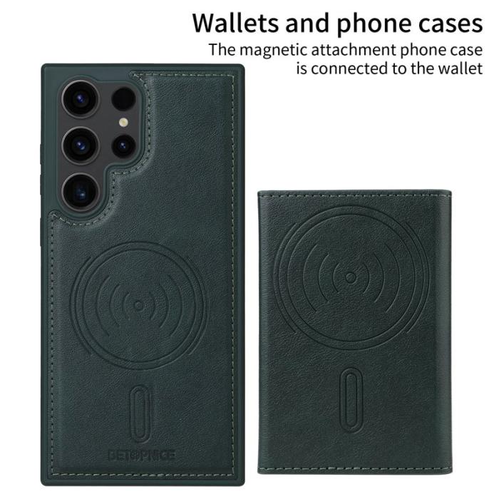 BETOPNICE - BETOPNICE Samsung Galaxy S23 Ultra Fodral Äkta läder - Grön