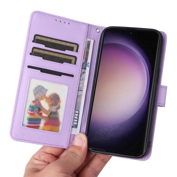 BETOPNICE - BETOPNICE Samsung Galaxy S23 Ultra Fodral - PU Läder - Lila