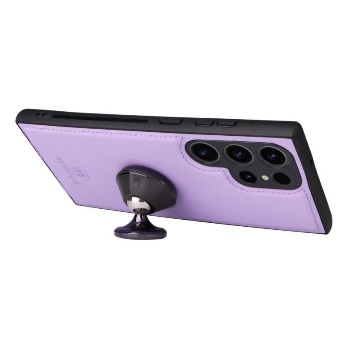 BETOPNICE - BETOPNICE Samsung Galaxy S23 Ultra Fodral - PU Läder - Lila