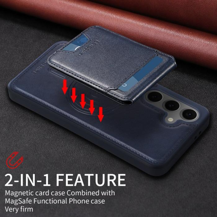 BETOPNICE - BETOPNICE Samsung Galaxy S24 FE Fodral Äkta läder - Blå