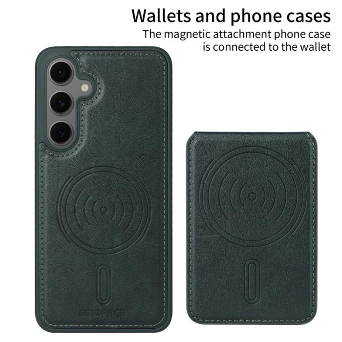 BETOPNICE - BETOPNICE Samsung Galaxy S24 FE Fodral Äkta läder - Grön