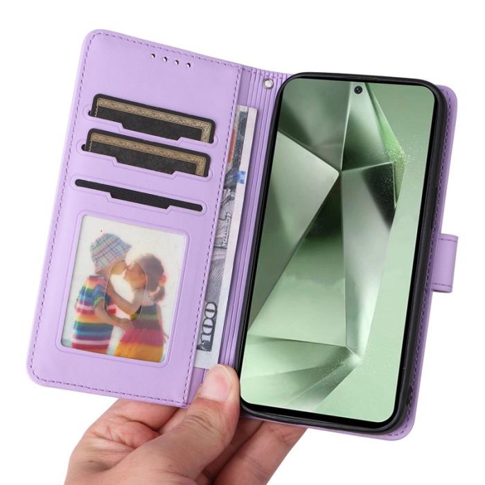 BETOPNICE - BETOPNICE Samsung Galaxy S24 FE Fodral Äkta läder - Lila