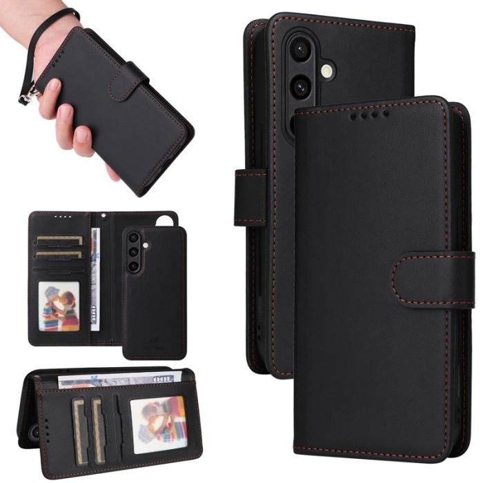 BETOPNICE - BETOPNICE Samsung Galaxy S24 FE Fodral - Äkta läder - Svart