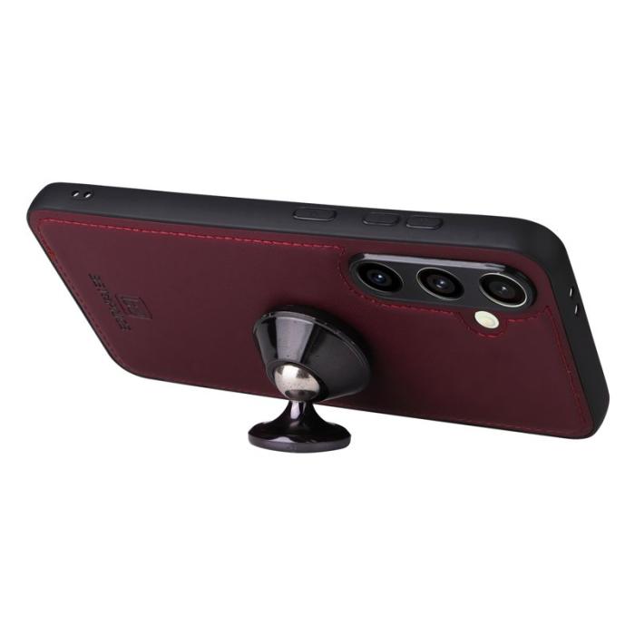 BETOPNICE - BETOPNICE Samsung Galaxy S24 FE Fodral - Äkta läder - Vinröd