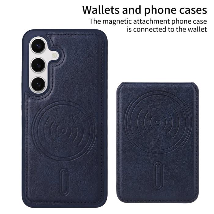 BETOPNICE - BETOPNICE Samsung Galaxy S24 Fodral Äkta läder - Blå