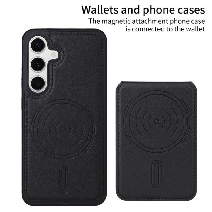 BETOPNICE - BETOPNICE Samsung Galaxy S24 Fodral Äkta läder - Svart