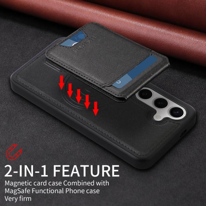 BETOPNICE - BETOPNICE Samsung Galaxy S24 Fodral Äkta läder - Svart