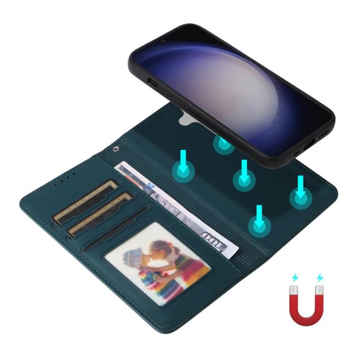 BETOPNICE - BETOPNICE Samsung Galaxy S24 Fodral - Detachable PU Läder - Blå