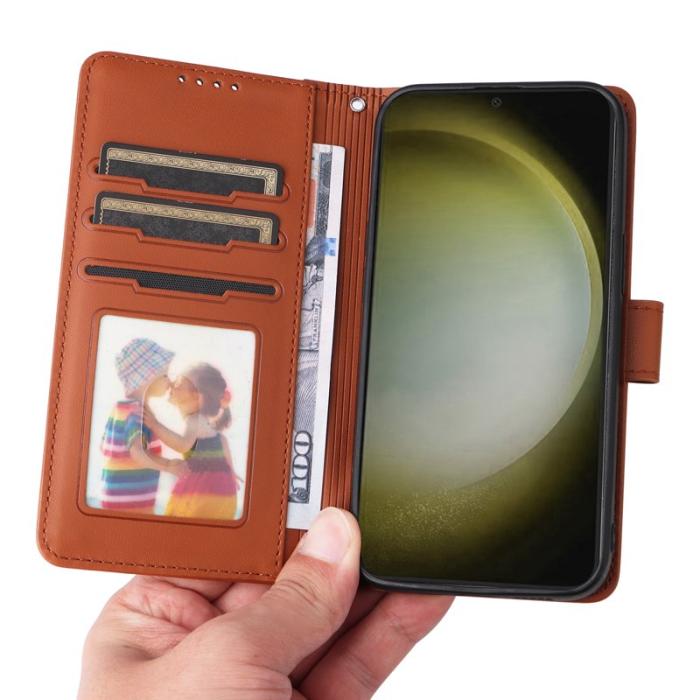 BETOPNICE - BETOPNICE Samsung Galaxy S24+ Fodral - Detachable PU Leather - Brun