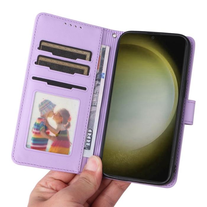 BETOPNICE - BETOPNICE Samsung Galaxy S24+ Fodral - Detachable PU Leather - Lila