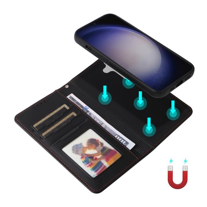 BETOPNICE - BETOPNICE Samsung Galaxy S24+ Fodral - Detachable PU Leather - Svart