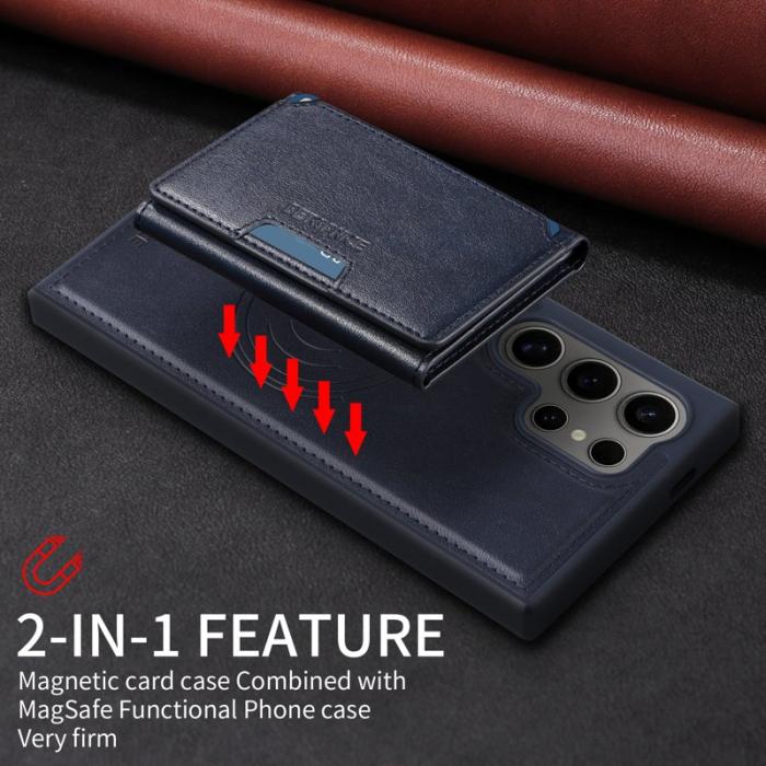 BETOPNICE - BETOPNICE Samsung Galaxy S24 Ultra Fodral Äkta läder - Blå