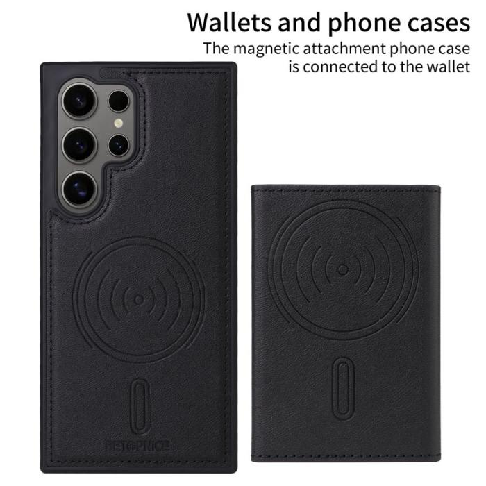 BETOPNICE - BETOPNICE Samsung Galaxy S24 Ultra Fodral Äkta läder - Svart