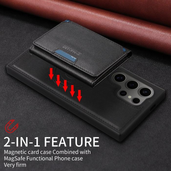 BETOPNICE - BETOPNICE Samsung Galaxy S24 Ultra Fodral Äkta läder - Svart