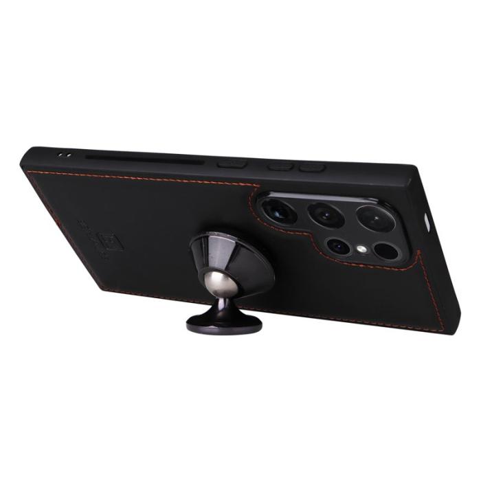 BETOPNICE - BETOPNICE Samsung Galaxy S24 Ultra Fodral - PU Läder - Svart