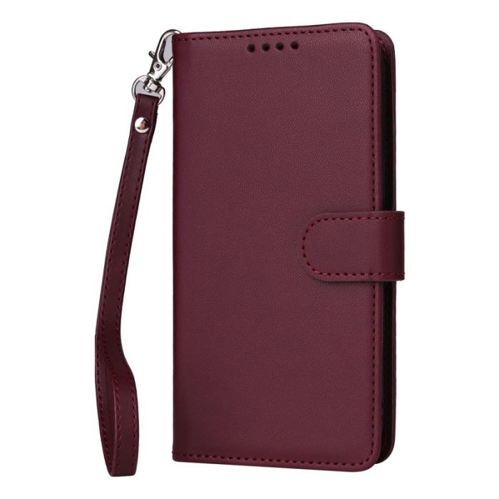BETOPNICE - BETOPNICE Samsung Galaxy S25 Edge Fodral - Detachable PU Leather - Röd