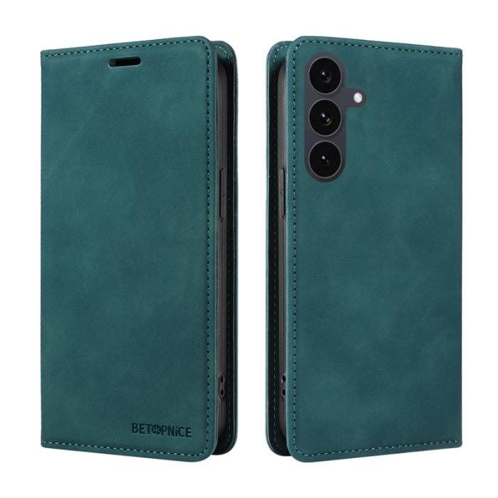 BETOPNICE - BETOPNICE Samsung Galaxy S25 FE Fodral Äkta läder - Grön