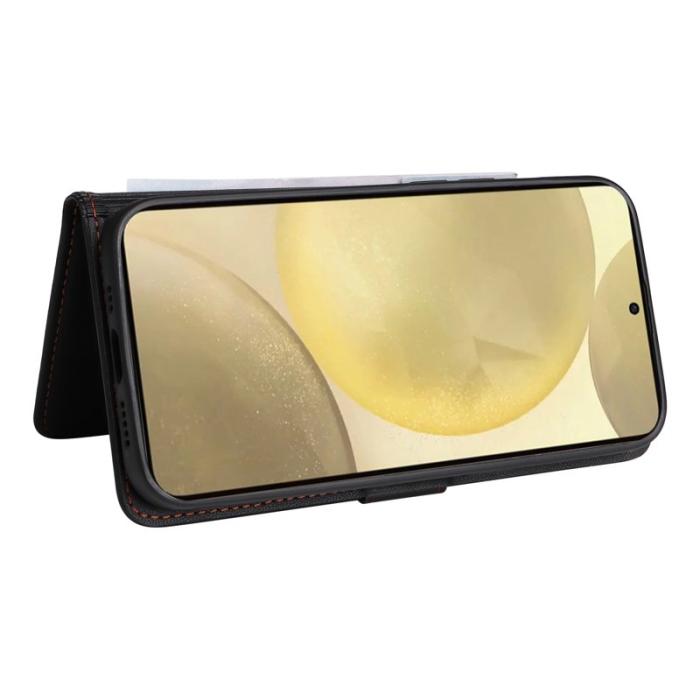 BETOPNICE - BETOPNICE Samsung Galaxy S25 Fodral - Detachable PU Leather - Svart