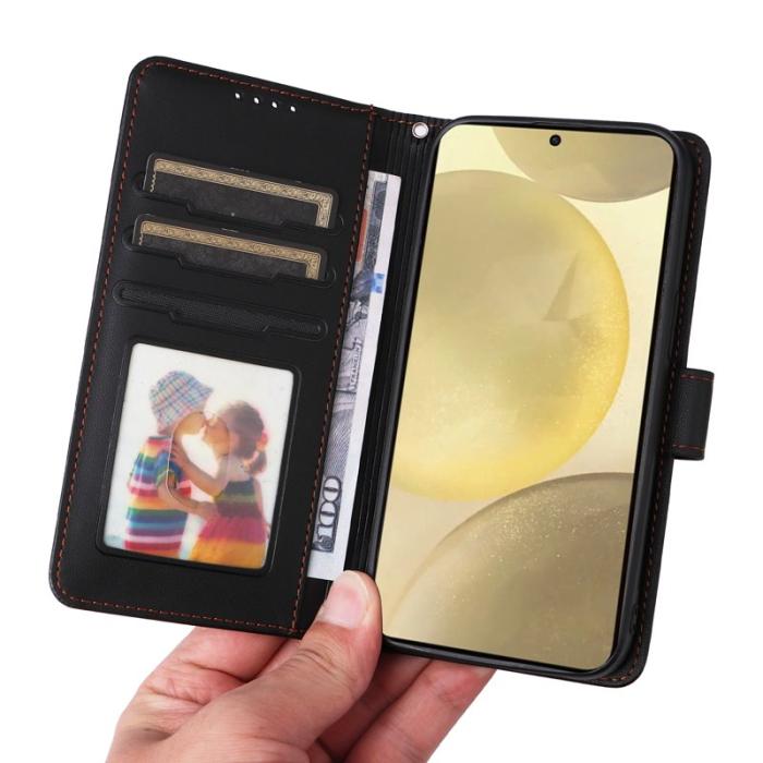 BETOPNICE - BETOPNICE Samsung Galaxy S25 Fodral - Detachable PU Leather - Svart