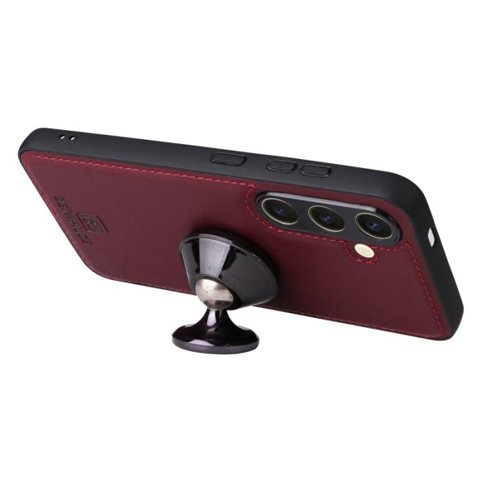 BETOPNICE - BETOPNICE Samsung Galaxy S25 Fodral - Detachable PU Leather - Vinröd