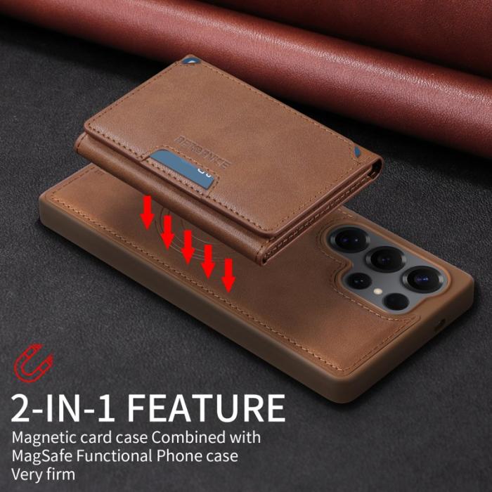 BETOPNICE - BETOPNICE Samsung Galaxy S25 Ultra Fodral Äkta läder - Brun