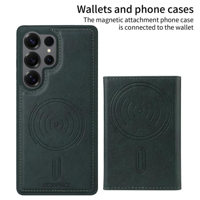 BETOPNICE - BETOPNICE Samsung Galaxy S25 Ultra Fodral Äkta läder - Grön