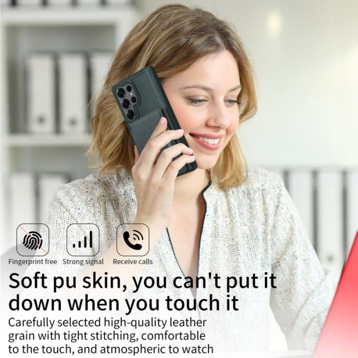 BETOPNICE - BETOPNICE Samsung Galaxy S25 Ultra Fodral Äkta läder - Grön