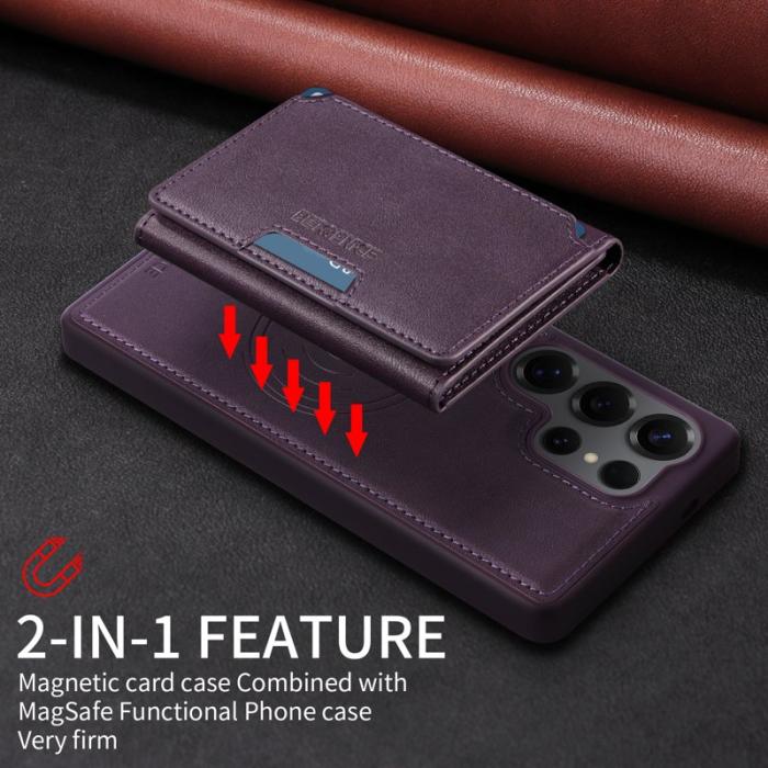 BETOPNICE - BETOPNICE Samsung Galaxy S25 Ultra Fodral Äkta läder - Lila