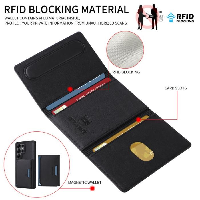 BETOPNICE - BETOPNICE Samsung Galaxy S25 Ultra Fodral Äkta läder - Svart