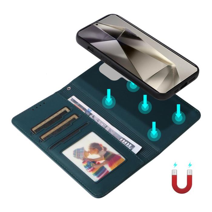 BETOPNICE - BETOPNICE Samsung Galaxy S25 Ultra Fodral - PU Läder - Blå