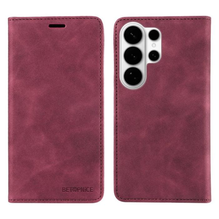 BETOPNICE - BETOPNICE Samsung Galaxy S26 Ultra Fodral Äkta läder - Röd