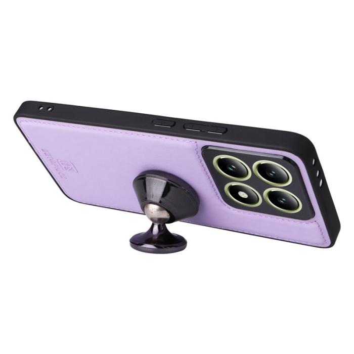 BETOPNICE - BETOPNICE Xiaomi 14T Fodral - Avtagbart PU Läder - Lila
