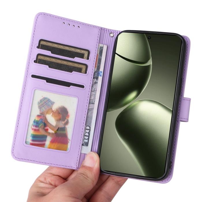 BETOPNICE - BETOPNICE Xiaomi 14T Fodral - Avtagbart PU Läder - Lila