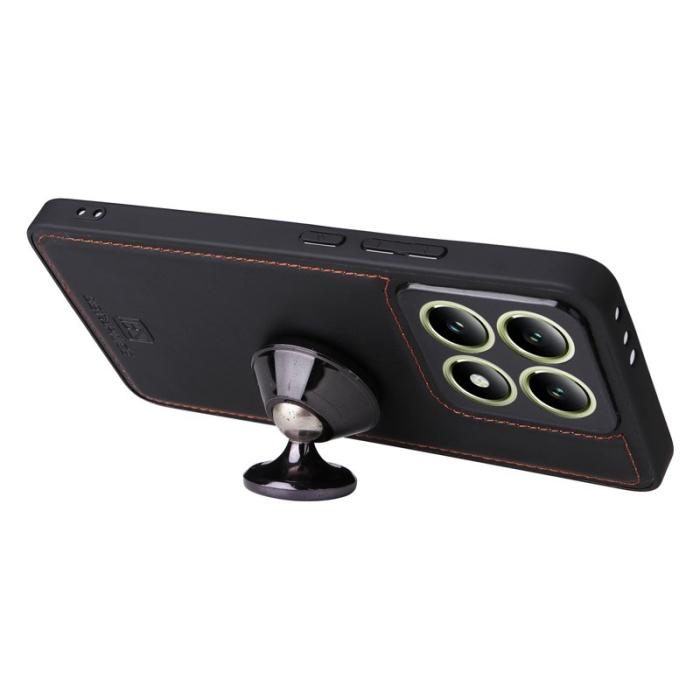 BETOPNICE - BETOPNICE Xiaomi 14T Fodral - Avtagbart PU Läder - Svart