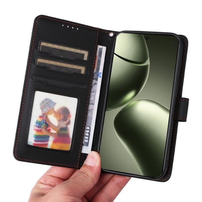 BETOPNICE - BETOPNICE Xiaomi 14T Fodral - Avtagbart PU Läder - Svart