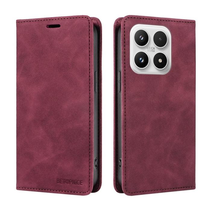 BETOPNICE - BETOPNICE Xiaomi 17 Fodral - Äkta läder - Röd