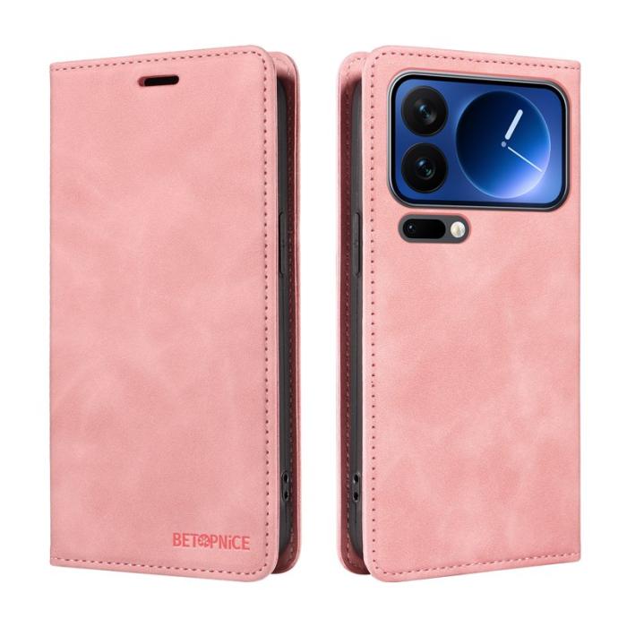 BETOPNICE - BETOPNICE Xiaomi 17 Pro Plånboksfodral Konstläder - Rosa
