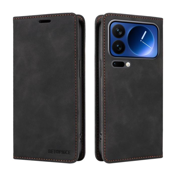 BETOPNICE - BETOPNICE Xiaomi 17 Pro Plånboksfodral Konstläder - Svart