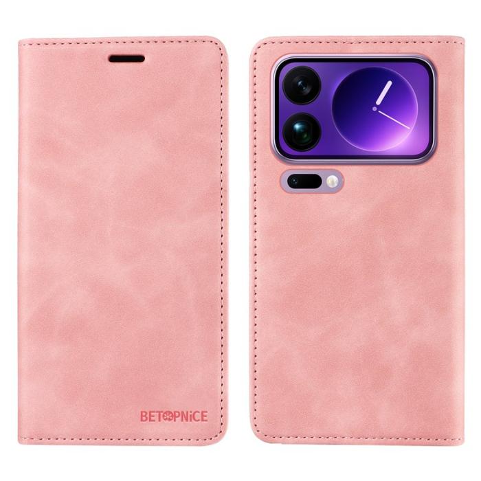 BETOPNICE - BETOPNICE Xiaomi 17 Pro Max Plånboksfodral Konstläder - Rosa