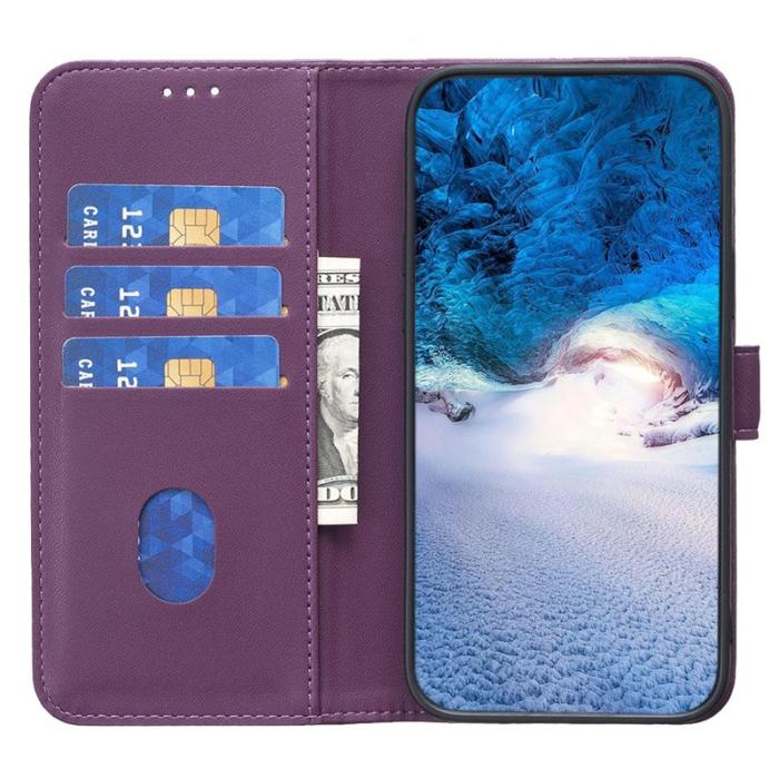 BINFEN COLOR - BINFEN COLOR BF17 iPhone 11 Fodral PU Läder - Mörklila