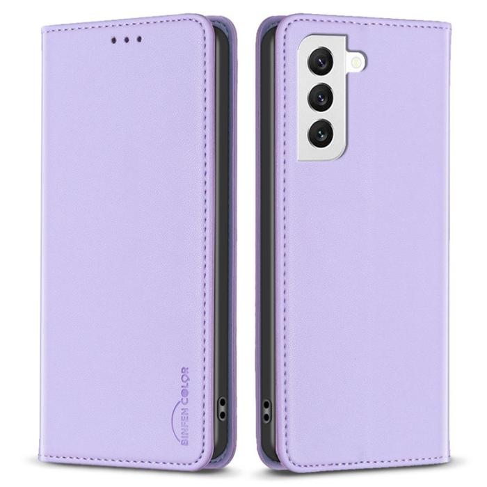 BINFEN COLOR - BINFEN COLOR BF18 Samsung Galaxy S21+ Fodral PU Läder - Lila